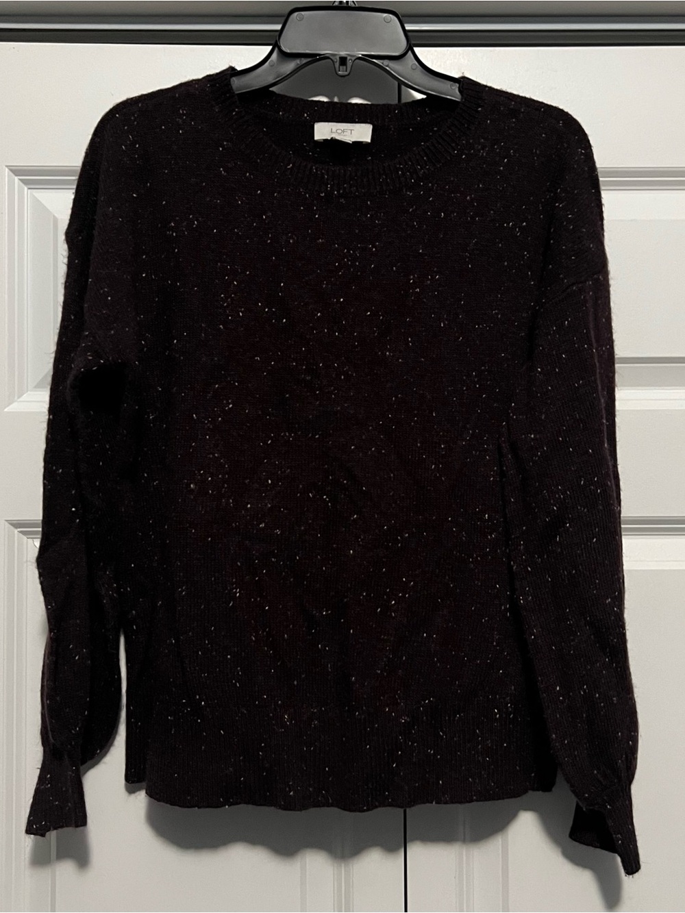 LOFT Outlet Cozy Speckled Knit Crewneck Sweater